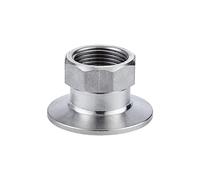 1 unidad de acoplamiento Tri Clamp hembra BSPT de acero inoxidable 304 con tuerca hexagonal - Conector sanitario for elaboración casera de cerveza - 1/2"- 2"(DN65 K91mm 304)