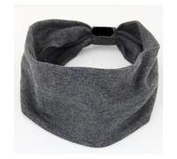 1 unidad de algodón, Yoga, borde ancho, elástico, fundas for la cabeza, tela, accesorios for el cabello, diademas, tarjetas, tocados(Dark gray)