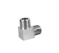 1 unidad de alta presión 1/8 "1/4" 3/8 "1/2" 3/4 "1" ángulo de codo macho hembra acoplador de 90 grados conector de tubería inoxidable 304 agua Gas(Male 3/4")