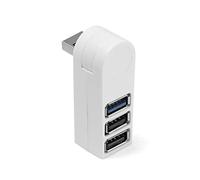1 unidad de alta velocidad USB 2.0/3.0 HUB divisor multi USB de 4 puertos expansor USB múltiple accesorios de computadora para ordenador portátil PC (color: blanco)