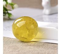 1 unidad de bola de citrino de cuarzo rosa Natural de 30mm, piedra curativa de energía, cristales crudos, decoración de piedras preciosas, decoración del hogar, topacio