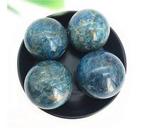 1 unidad de bola de cristal de apatita azul Natural, esfera de cristal de cuarzo, decoración curativa Mineral, piedras y minerales naturales-40-50mm