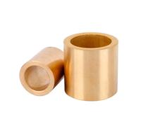 1 unidad de casquillo industrial autolubricante de bronce sinterizado para maquinaria, diámetro interior de 38 mm, diámetro exterior de 48 mm, manguito de cojinete,Cobre,38x48x32 mm