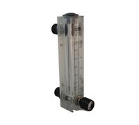 1 unidad de caudalímetro acrílico ajustable LZM-25 tipo panel for líquidos/agua/H2O con rosca macho BSPT o NPT de 1".(2-20GPM 10-70LPM)