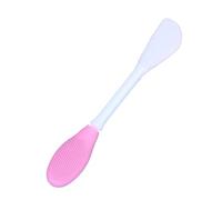1 unidad de cepillo mascarilla Facial doble cabeza silicona, exfoliante, limpiador for eliminación espinillas, cepillos, película barro Para Barro, Arcilla(Pink White)
