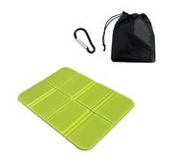 1 unidad de cojín de asiento plegable impermeable para exteriores, cojín de asiento de espuma aislante impermeable portátil para camping, excursiones, viajes al aire libre (verde)
