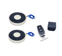 1 unidad de control magnético inalámbrico, electroimán remoto, cilindro eléctrico de 12 V CC, solenoide electromagnético con ventosa.(2 magnets and remote)