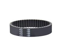 1 unidad de correa de transmisión de distribución de 8M de goma HTD8M correas de transmisión de transportador síncrono bucle cerrado negro 920mm ~ 1464mm CNC antidesgaste(HTD8M-20mm-1192mm)