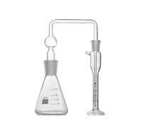 1 unidad de dispositivo de medición de arsénico con método de sal de plata, botella de generación y absorción de hidrógeno de arsina de 100ml y 150ml(150ml-1pcs)