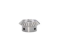 1 unidad de engranajes cónicos de 0,5 mm, 20T/25T/30T, diámetro interior de 3/4/5/6 mm, engranaje cónico recto de 90°, relación de velocidad 1:1, piñón. maquinaria(0.5 Module 20T Bore 4mm)
