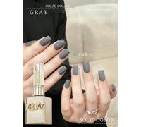 1 unidad de esmalte de uñas de Gel gris, esmalte de uñas de Gel de Color, Gel de uñas de larga duración, esmalte de uñas de Gel Led/UV, arte de uñas M047