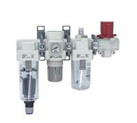 1 unidad de filtro de aire combinado + regulador + lubricador + válvula AC AC40 AC40-03C/04C/03D/04D/03CE/04CE/03DE/04DE/04E-VB(AC40-04CE-V-B)