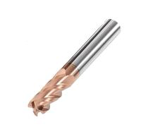 1 unidad de fresa radio esquina for mecanizado superficies, 4 filos, R0.5 R1 R2, punta redonda CNC, carburo tungsteno, acero, herramienta for fresadora metal(12R1X12X75)