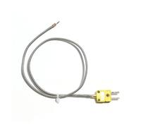 1 unidad de junta soldadura termopar tipo K con enchufe Medición temperatura fibra cuarzo en línea horno(Cable length 4M)