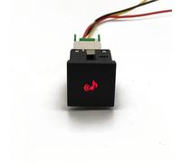 1 unidad de luz LED DRL roja para coche, botón de interruptor de espejo con cámara de encendido y apagado apto para VW apto para Golf 6 Interruptor Basculante Botonera Elevalunas(Music)