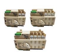 1 unidad de mini ATS de carril DIN, 2P, 3P y 4P, for fotovoltaico, alimentación a red, interruptor de transferencia automática de energía solar, CA 220 V.(2P,100A)