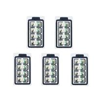 1 unidad de minibatería de 1 celda, 3,7 V, 4,2 V, LI-ON, LI-PO, indicador de voltaje LED, módulo de detección P/V for carga y descarga 18650, 26650 y 4680.(5 PCS)