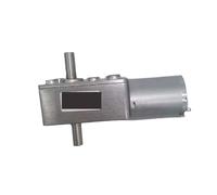 1 unidad de motorreductor de tornillo sin fin JGY-370S de 12 voltios CC, doble eje, autobloqueo reversible, doble salida de 6 V, motor reductor mini de 24 V.(Package J,30rpm)
