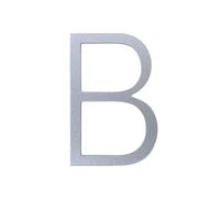 1 Unidad De Números Casa Autoadhesivos Acero Inoxidable Plateado 3 Pulgadas/7,6 Cm, Señal Dirección 0 A 9 Letras, Letra AZ(B)