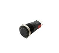 1 unidad de pestillo o momentáneo de 16 mm, 1 NO, 1 NC, PM165F-11ZE/J/RGB/12 V/A, 4 pines(Black,ANODE_MOMENTARY_36V)