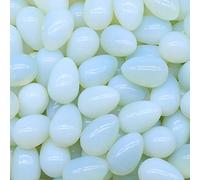 1 Unidad De Piedras Naturales De Huevo De Cristal, Aventurina Verde, Punto Azul, Jade, Decoración Pulida A Mano, Regalo, Mini Adorno De Cuarzo De Cristal,Opal 1PCS