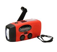 1 unidad de radio solar con linterna de 3 LED, batería externa de emergencia NI-MH de 2000 mAh, IPX3, resistente al agua, radio AM/FM para exteriores, tormenta, supervivencia