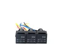 1 unidad de relé coche con base cruzada ciruela 4 pies cuerpo conectado por cable 12V 40A general alta corriente
