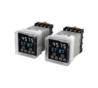 1 unidad de relé de retardo digital DH48S programable por ciclo, serie DH48S-S 1Z 2Z, alimentación AC220V DC24V DC12V con base de zócalo(S)