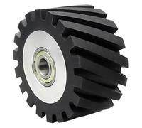 1 unidad de rueda de contacto de goma maciza/ranurada de 100 x 50 mm for lijadora de banda(G 6201 Bearings)
