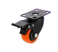 1 unidad de ruedas giratorias 2/3/4/5/6 pulgadas con doble bloqueo seguridad for carros, muebles y bancos trabajo(Brake,2.5 inch)