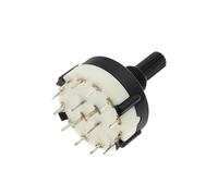 1 unidad de selector de canal rotatorio RS26 de 1 polo y 12 bandas seleccionables. Selector de banda rotatorio de una sola plataforma.(4 Pole 3,2PCS)