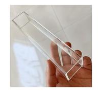 1 unidad de tubería de agua for pecera de 260 mm de longitud, for materiales de construcción, tubo cuadrado de acrílico, conducto hueco, tubo transparente de PMMA, accesorios de canalón.(10x10x1mm)