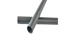 1 unidad de tubo de fibra de carbono envuelto en rollo 3K OD 21 22 23 24 25 26 27 28 29 30 32 34 35 36 38 40 42 44 46 48 50 55 longitud 500mm eje de fibra de carbono(1pc 50x48 glossy)