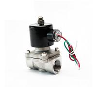 1 unidad de válvula solenoide eléctrica NC SS de 0,25-5 pulgadas, 12-380 V, serie 2W, acción directa, rosca BSP/NPT for agua/gas/aceite(24vdc 1 In)