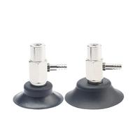 1 unidad de ventosa de vacío industrial con entrada lateral, compatible con almohadillas manipuladoras de la serie PFYK PAT y soporte de una sola capa.(PAT-35 Black)