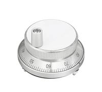 1 unidad de volante pulsador de 5 V, 6 pines, generador de pulsos manual de 100 W, codificador rotatorio de 60 mm.(5V-24V-4Pin-100PPR,80mm)
