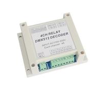 1 unidad decodificador de controlador de AC110-220V tira de luces Led RGB DMX-RELAY-3CH/4CH-220 relé DMX512 for luces LED(DMX-RELAY-4CH-220)
