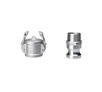 1 unidad DN15 1/2 "tipo B/C/D + DP/E/F tipo DC + E/F adaptador de ajuste Camlock conector de acero inoxidable 304 acoplador de liberación rápida(DC and F)