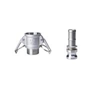 1 unidad DN15 1/2 "tipo B/C/D + DP/E/F tipo DC + E/F adaptador de ajuste Camlock conector de acero inoxidable 304 acoplador de liberación rápida(B and E)