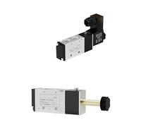 1 unidad Electroválvula de solenoide eléctrica 5 vías 2 posiciones control aire gas válvula magnética 4V210-08 12V 24V 220V bobina volt(4V110-06 valve body)