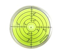 1 unidad Haccury 50 * 10mm nivel de burbuja Circular acrílico nivelador de espíritu de cuentas Horizontal Universal instrumento de medición de nivel multicolor(Outside-Green)