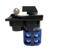 1 unidad Interruptor de leva rotativo conmutable 20/32/63A con selector de motor de control de circuito de llave, contacto plateado YMW26 LW26(63A 2P-102)