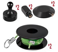 (1 unidad) Juego de 2 enhebradores magnéticos profesionales para tirar de cables, herramienta manual