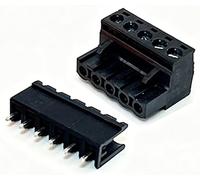 (1 unidad) KF 2EDGV 2EDGK 2EDGV - Bloques de terminales de PCB enchufables de 5,08 mm 2~24P pines rectos pines en ángulo naranja/negro 15EDGK/V/R 5.08(Black 2EDGK 2EDGV,10P)