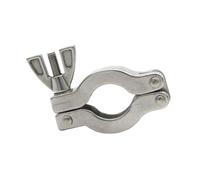 1 Unidad KF10 KF16 KF25 KF40 KF50 Brida 304 Abrazadera De Vacío Acero Inoxidable Accesorio Tubería Rápida Con Soporte Junta Tórica(Vacuum Clamp,KF40)