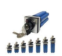 1 unidad LW26-32F con llave, motor de conmutación leva rotativa inversa, tres posiciones, cerradura, universal, 32 A, 690 V(32A 2Poles)