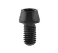 1 unidad M5 M6 x 10/12/15/20/25/30 Tornillo de cabeza hexagonal de titanio con llave interna Perno de cabeza cónica para fijación manillar tija de sillín para bicicleta (negro, M6 x 30)