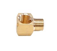 1 unidad M6 M8 M10 1/8 "BSP rosca hembra a macho codo de latón conector de instalación de tuberías for sistema de lubricación de aceite(M10x1mmF-M6x1mmM)