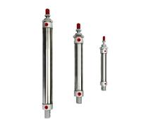 1 unidad MA 16/20/25/32/40 mm, acero inoxidable, 25-500 mm de carrera, mini cilindro neumático de aire de doble efecto(Stroke 125,MA20)