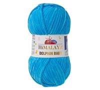 1 unidad/madeja Himalaya Dolphin Baby, cada madeja de 100 gr/3.5 onzas, 120 mt/ 132 yardas, hilo súper voluminoso, hilo para manta, hilo de terciopelo, hilo de tejer, hilo de amigurumi, hilo de bebé